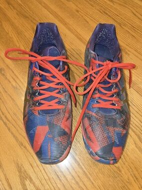 ASICS Gel-Solution Speed 3 Tennis Shoes Blue Red Graphic Men’s Size 11.5